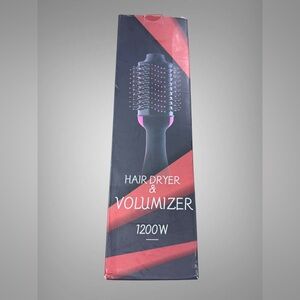 1200W Volumizing Hot Air Brush Hair Dryer Styler – Ceramic Ionic – New in Box